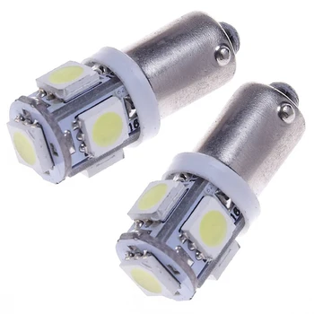 

20Pcs/lot T11 T4W 5 LED 5050 SMD 233 BA9S White Cap Bayonet DC 12V Interior Car Bulbs Reading led Light Cap Bayonet Light Bulb