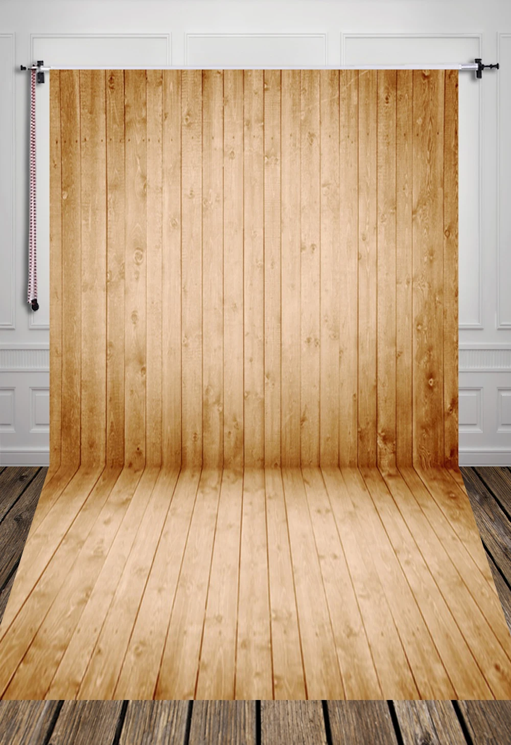 5X7ft(1.5x2.2m) clean pine wood plank print photography backdrop background for studio