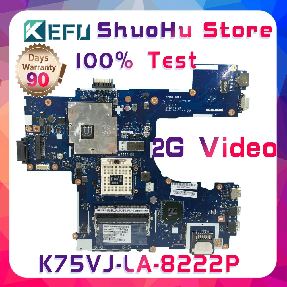 Kefu K75VJ для ASUS K75VM K75V R700VJ QCL70 LA-8222P материнская плата для ноутбука протестированная работа оригинальная материнская плата