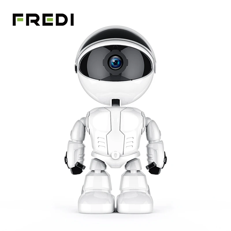 FREDI 1080P Home Security Robot Auto Tracking Camera Surveillance CCTV Camera Wireless WiFi Baby Monitor IP Camera Night Vision