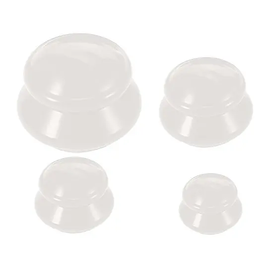 

2018 Newest 4Pcs Chinese Medical Vacuum Silicone Cups Rubber Relaxation Suction Cupping Therapy Set Good Foot Care Tools