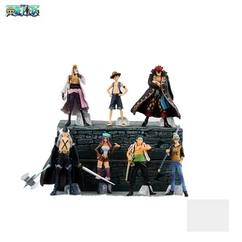 

9.5-12cm 7PCS/lot PVC Japanese classic anime figure one piece action figure set collectible model toys for boys