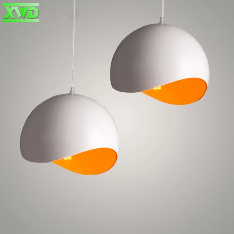 Modern Aluminum Eggshell Shape Parlor Pendant Lamp E27 Holder Dining Room/Hotel Hall/Foyer/Coffee House Indoor Lighting | Лампы и