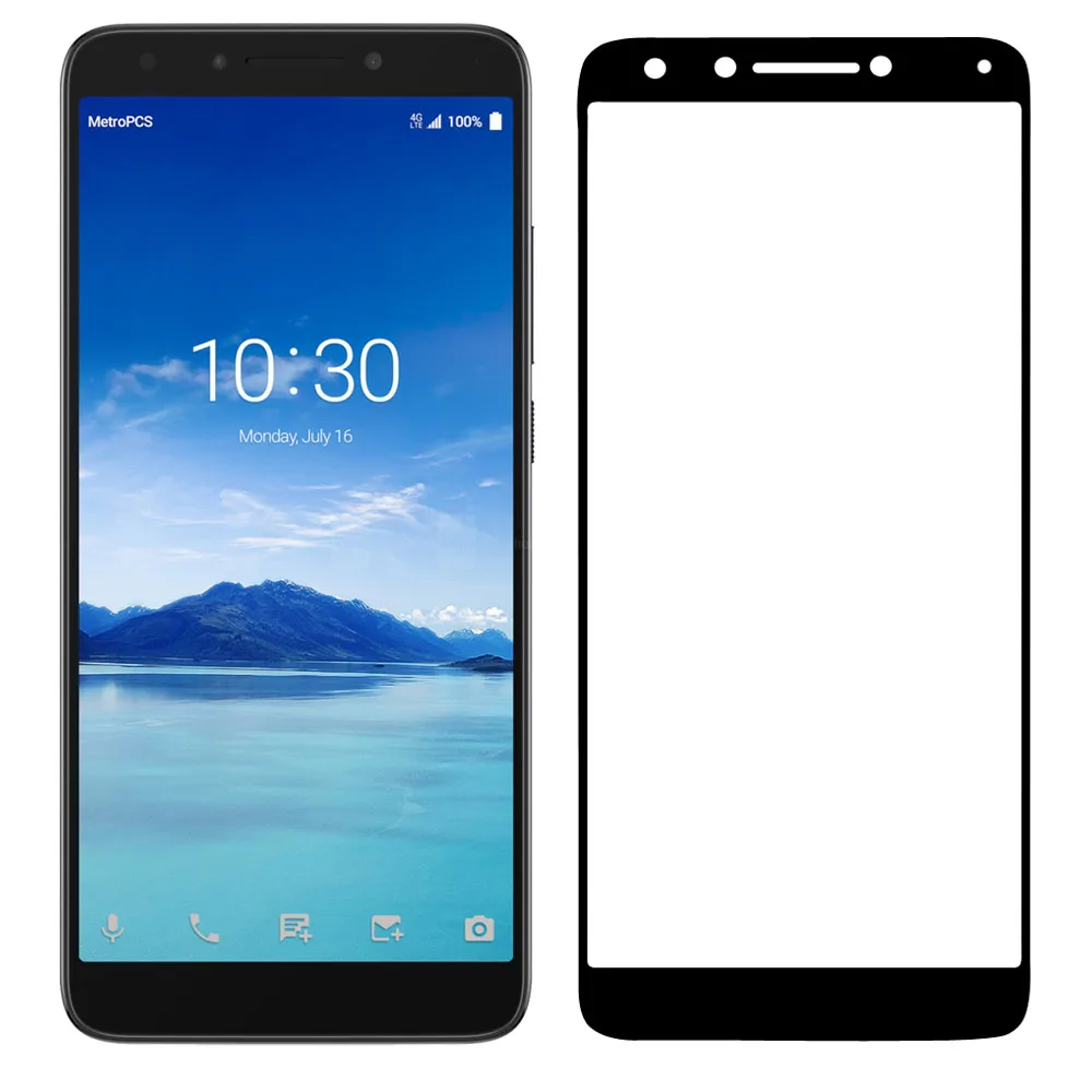

9H HD Full Cover Tempered Glass Screen Protector Explosion-proof Front Films For Alcatel 7 Folio 6062W / REVVL 2 Plus (T-Mobile)