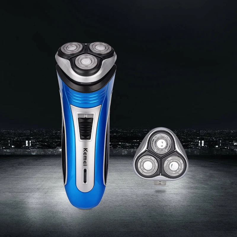 

3D Rechargeable Beard Trimmer Cutter Triple Floating Stainless Blade Electric Shaver Razor Hair Removal Men Face Care S50
