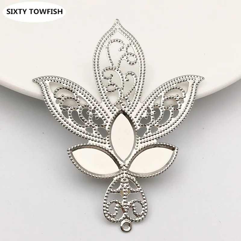 20 шт. Бронзовые Подвески в античном стиле 58 х72 мм|filigree flower|jewelry diy componentsmetal filigree |