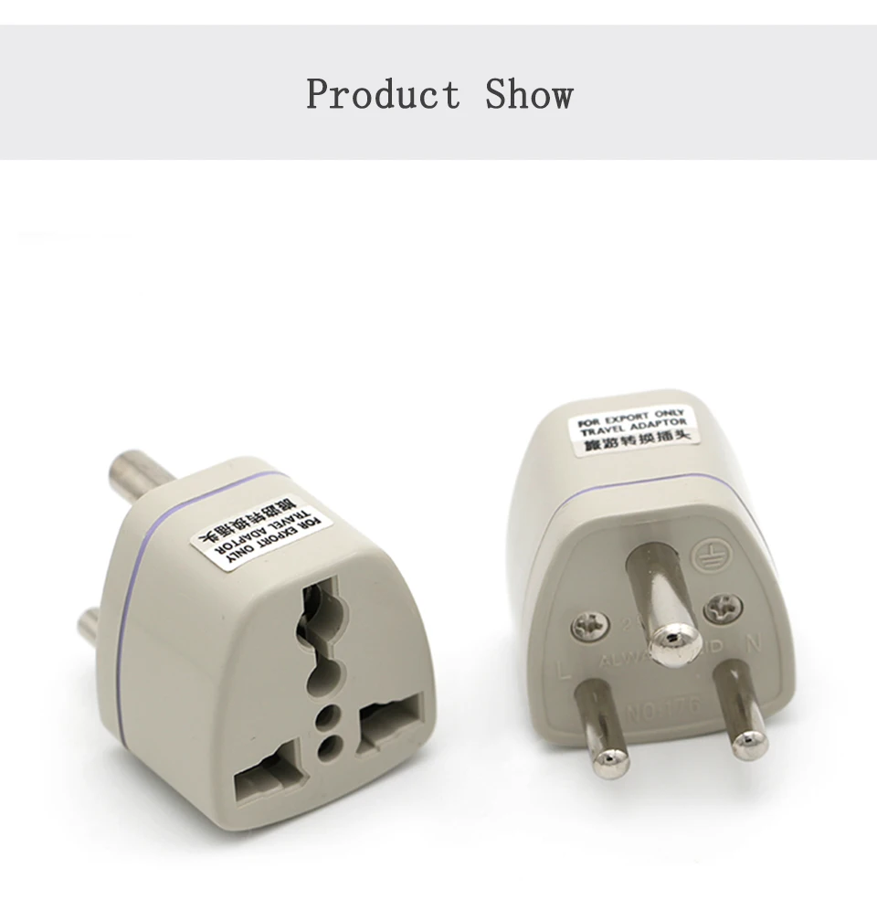 Portable Universal Plug to Small South Africa Plug AC Power Outlet Adapter Converter Socket Travel Converter 2500W High Power (9)