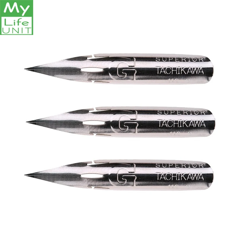 MYLIFEUNIT Tachikawa Comic G Nib Manga Pen (упаковка из 3)|Перьевые ручки| |