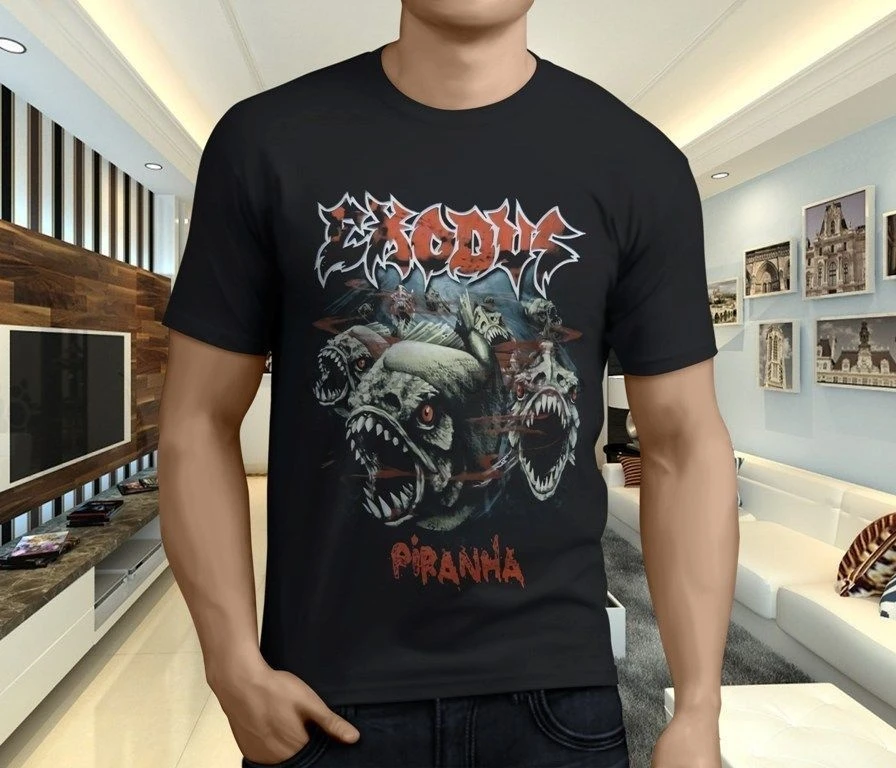 

Limited Edition Popular EXODUS Fabulous Disaster Thrash Metal Black T-Shirt