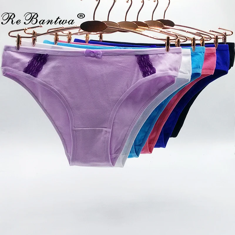 Rebantwa 10pcs/ Lot Women Sexy Panties Underwear Cotton Women Patchwork Cheap Panties Womens