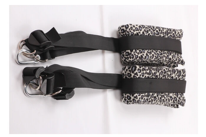 Adult Fetish Leather Leg lift open spreader bondage restraint harness handcuff Sex Game Furniture Sex Swing Hanging Couples
