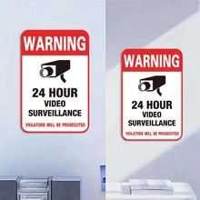 Новинка 10 шт./партия водонепроницаемый солнцезащитный крем для дома CCTV видеонаблюдение камера безопасности сигнальная наклейка Предупреждение ющие Переводные(наклеивающиеся) знаки