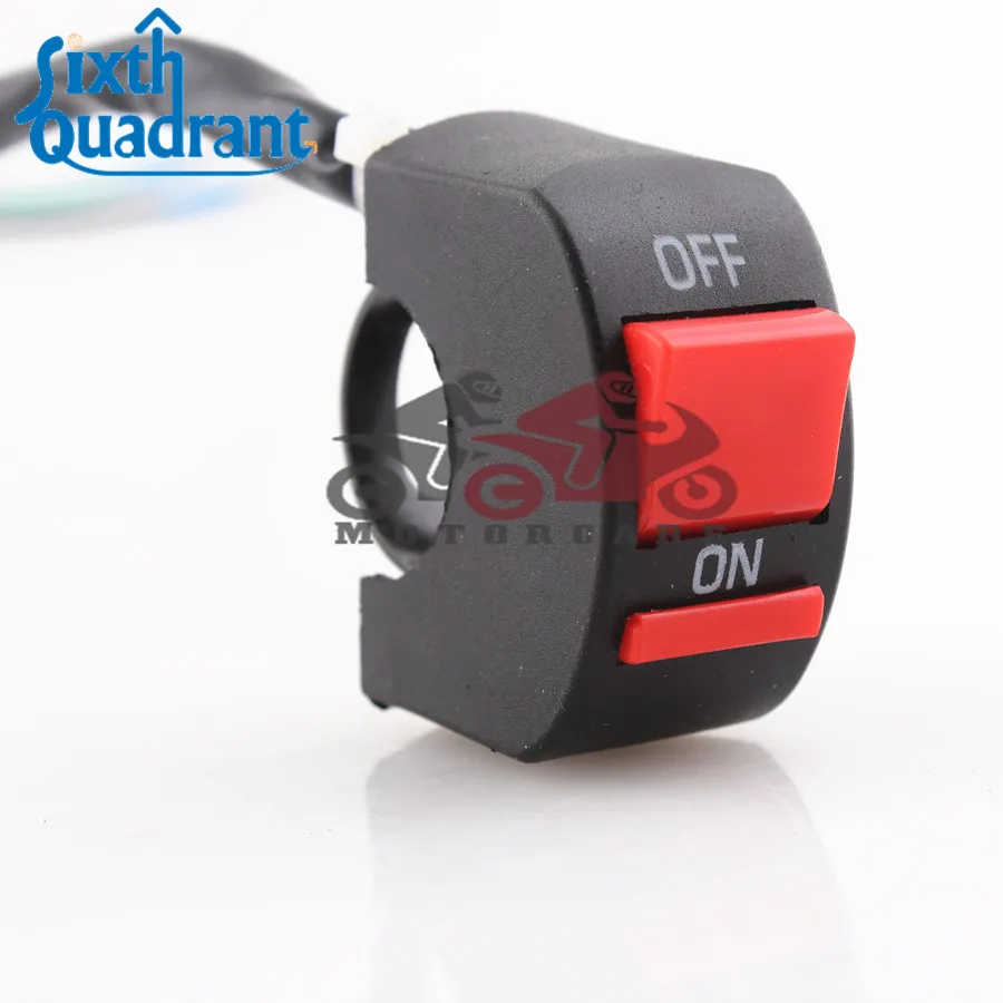 

Motorcycle ATV Bike Handlebar Kill Stop Switch ON OFF Button Connector Custom