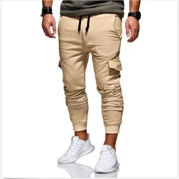 

Fashion New Trousers Men HOT Men's Casual Cargo Pants Fitness Gym Trousers Running Joggers Gym Tracksuit Cargo Pants Men