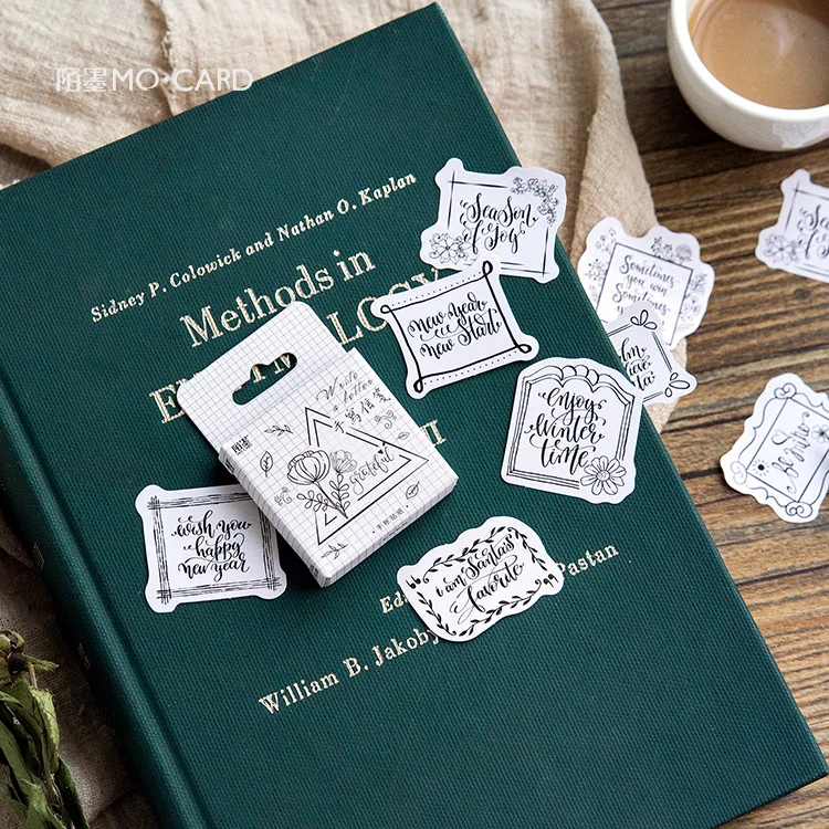

AAGU 45PCS/Pack Bullet Journal Sticker Pack Adhesive Christmas Stickers Scrapbooking Stickers Office Supplies Decorative Sticker