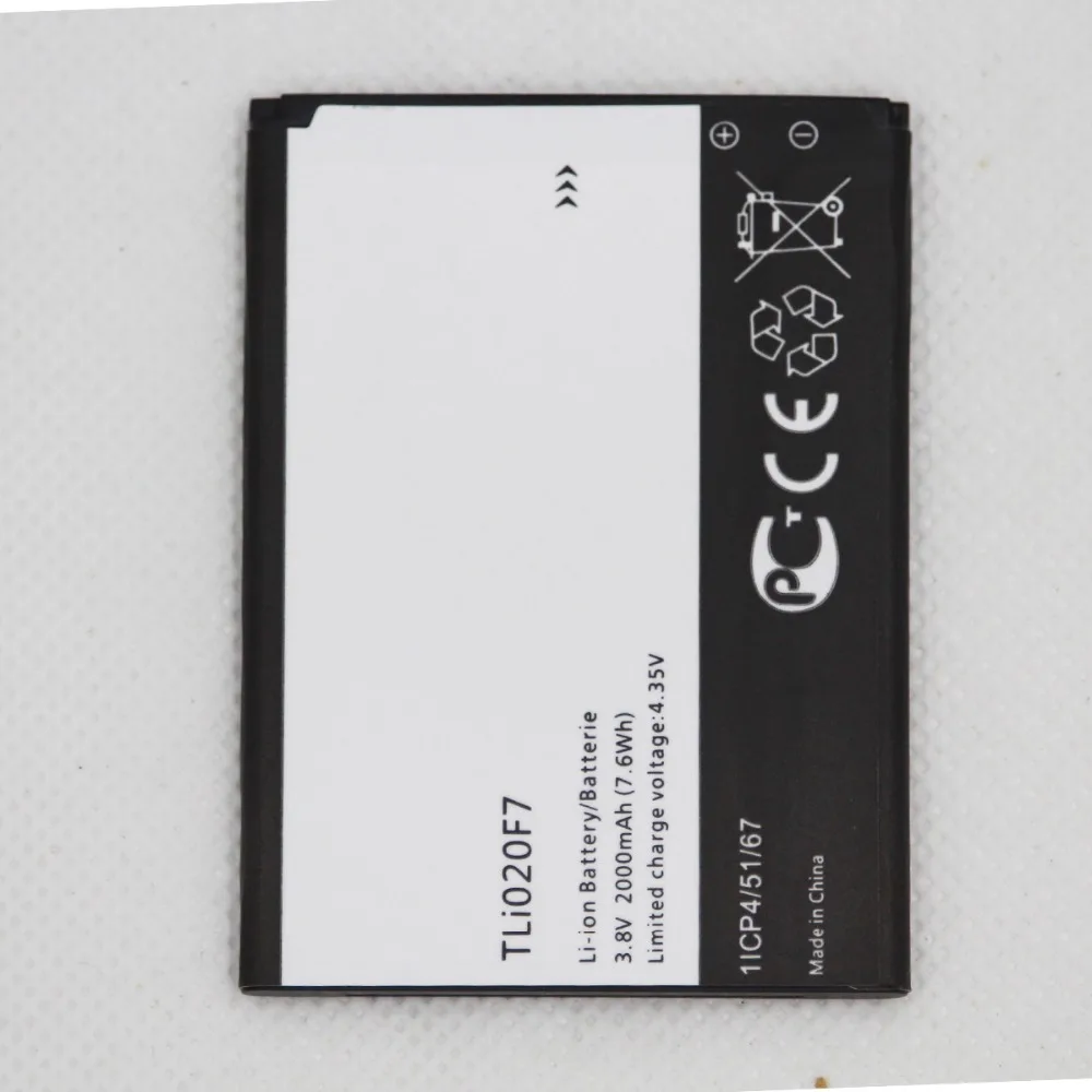10 шт./лот 2000 мАч новый аккумулятор TLI020F7 для Alcatel PIXI 4 5045D Pop 2 5042D C7 7040 7040D 7041 7041D J720 J720T