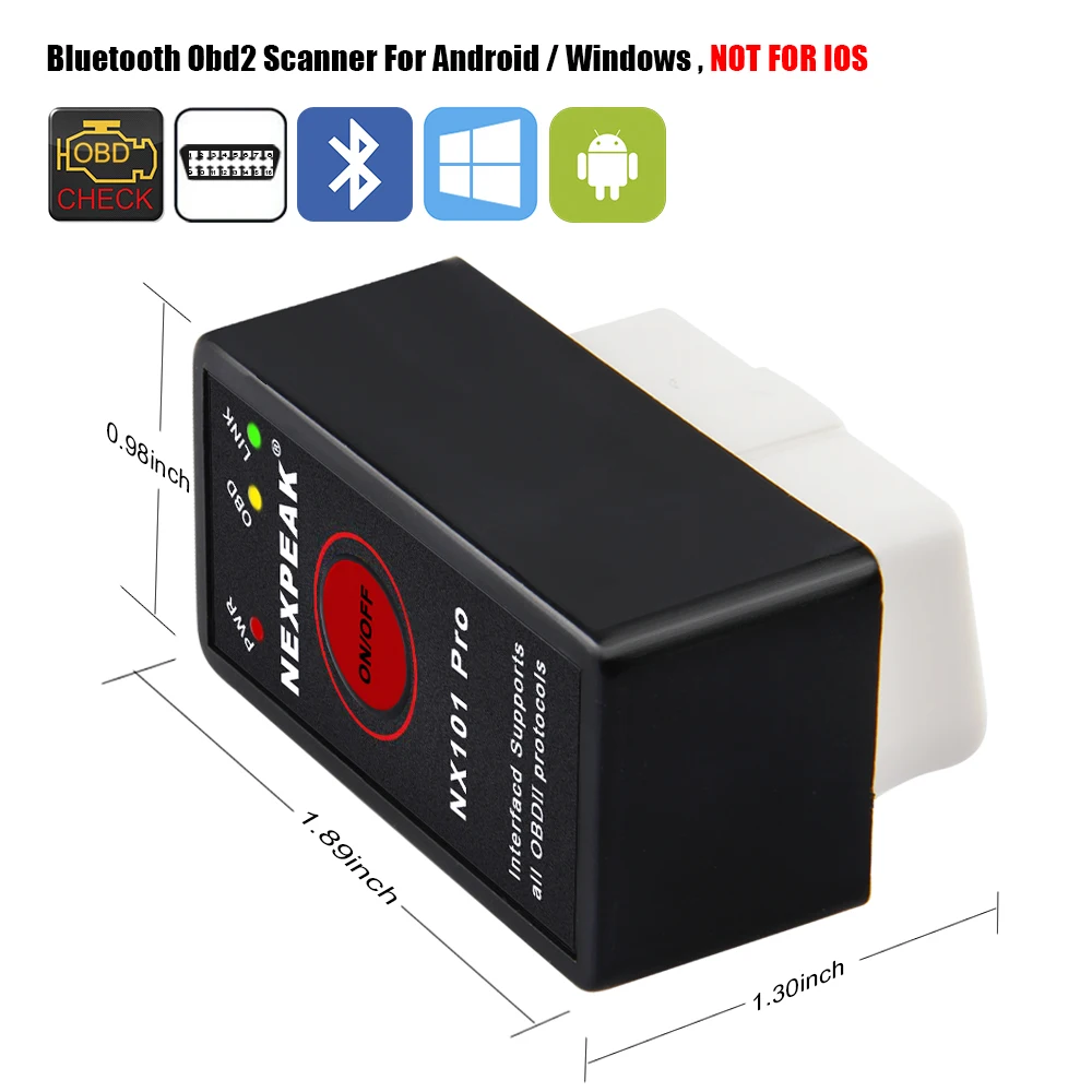 10 шт. ELM327 V1.5 Bluetooth с чипом PIC18F25K80 для Android OBD 2 Автомобильный диагностический