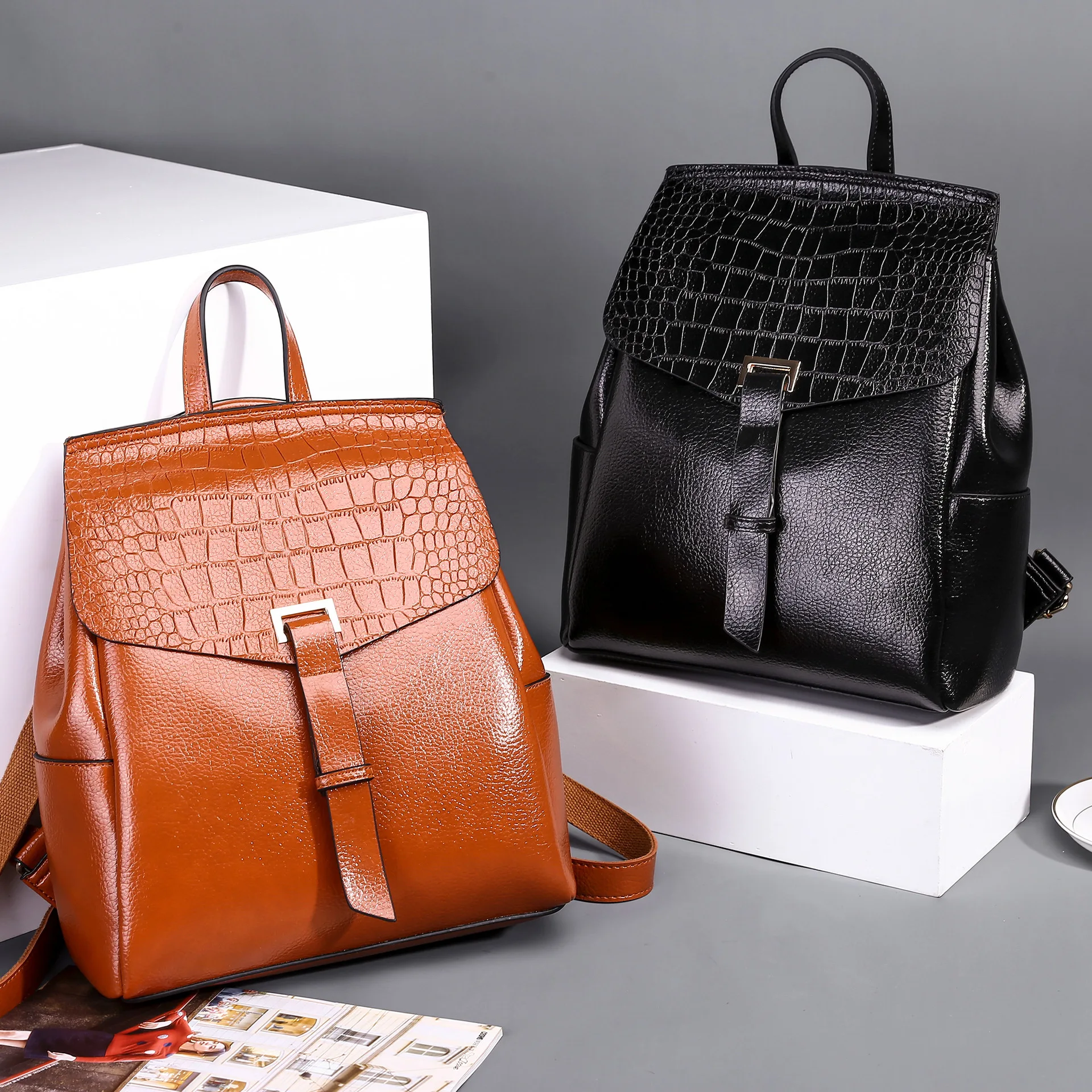 

Bagpack Leather Mochilas Menina l Realer BackpackS korean style School BagS back pack Women Backpack Feminina Mochila Escolar