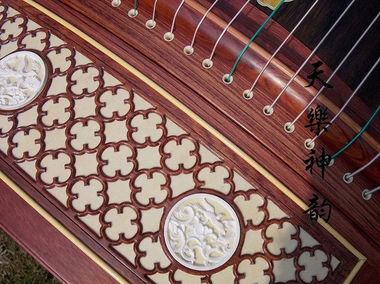 Китайский палисандр guzheng Dunhuang Китай Профессиональная игра 21 струнный инструмент музыкальный традиционный этнический Zither Zheng 694KK