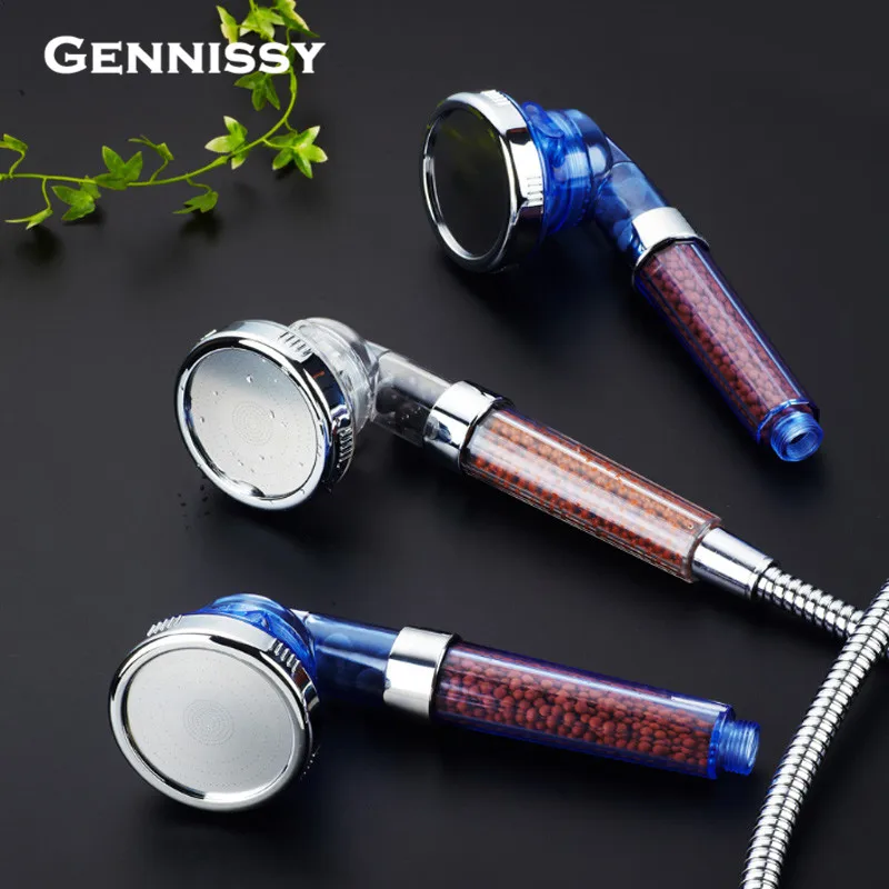 

Adjustable Shower Head Three-speed adjustable shower head Bathroom water saving shower head Handheld negative ion shower head