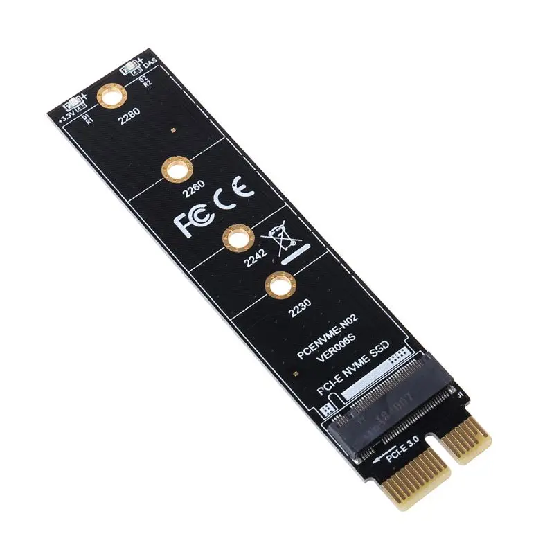 NVME адаптер карты M.2 PCI-E3.0 1x Высокое Скорость удлинитель кнопку M NGFF модуля преобразователя доска