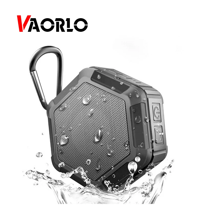 

VAORLO Outdoor Bluetooth 4.0 Stereo Portable Speaker Built-in mic Shock Resistance IPX6 Waterproof Speaker with Bass Hands Free