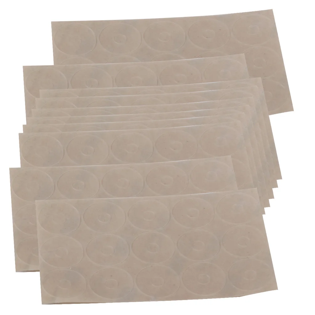 10 Sheets 150 Pcs Non-slip Adhesive Rings Silicone Grips for Quilt Templates Patchwork Rulers DIY Semi-Transparent,
