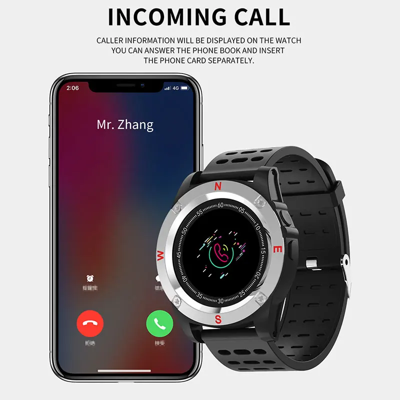 Smartwatch Sport Watch 720P Camera Smatwatchs Call Reminder Waterproof Touch Screen Smart Watch Support Sim Card For Android IOS