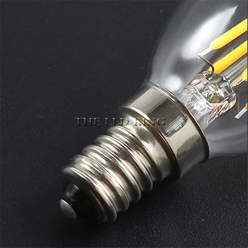При заказе 1-10 штук Светодиодный ламп накаливания C35 светодиодная лампочка в виде свечи E14 6Вт 12Вт 18Вт AC 220 V C35L светодиодный свет Bombillas светодиодный безкорпусной светодиодный модуль Эдисона лампочка