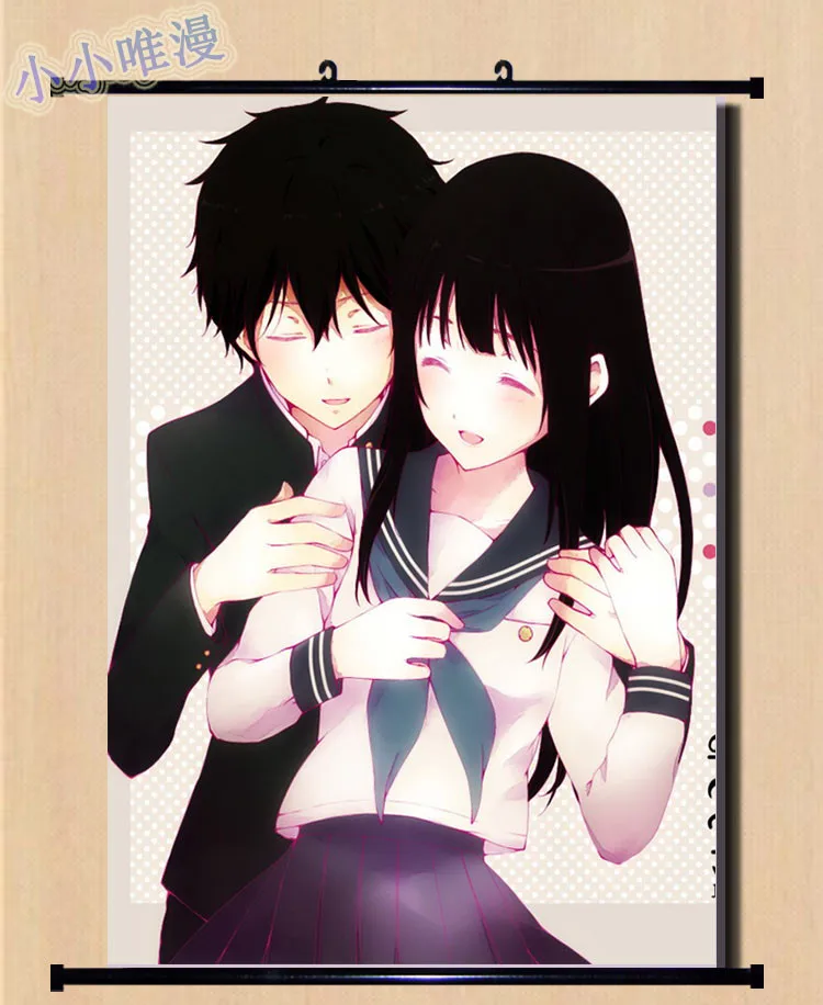 Японское аниме декоративное изображение Hyouka Oreki Tomoe & Sekitani Jun Itoigawa Youko Chitanda Eru