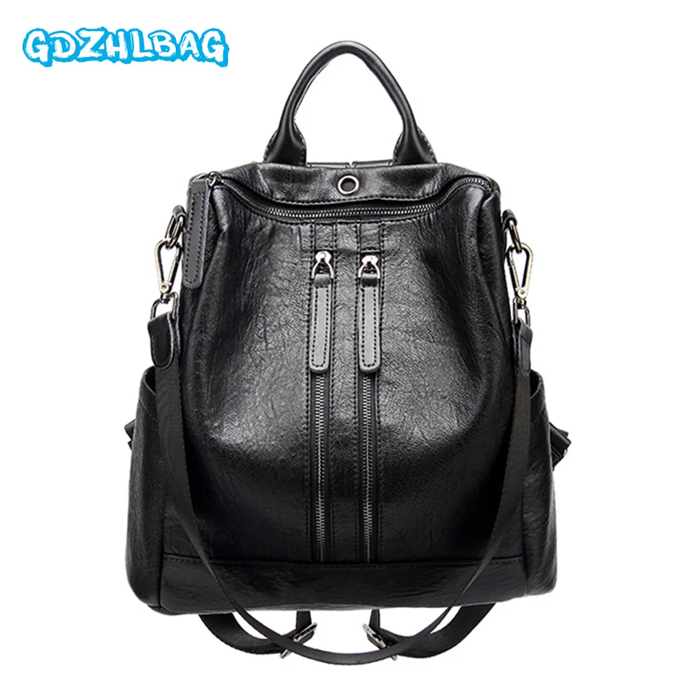

New Women Backpacks Leather Female Travel Shoulder Bag Backpack High Quality Women Bag College Wind School Bag Girl Mochila B225