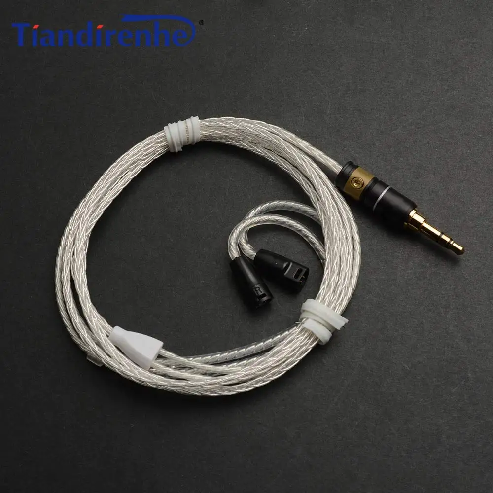 

Upgrade Audio Cable for Sennheiser ie8 ie80 ie8i 8-core Monocrystalline Silver Copper Headphones Line Wire for iPhone xiaomi
