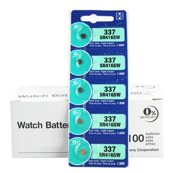 

100PCS New LONG LASTING 337 SR416SW 623 D337 V337 SP337 Watch Battery Button Coin Cell MADE IN JAPAN 100% Original Brand