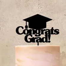 Пользовательские congrats grad класс выпускные акриловые украшения для торта вечерние украшения