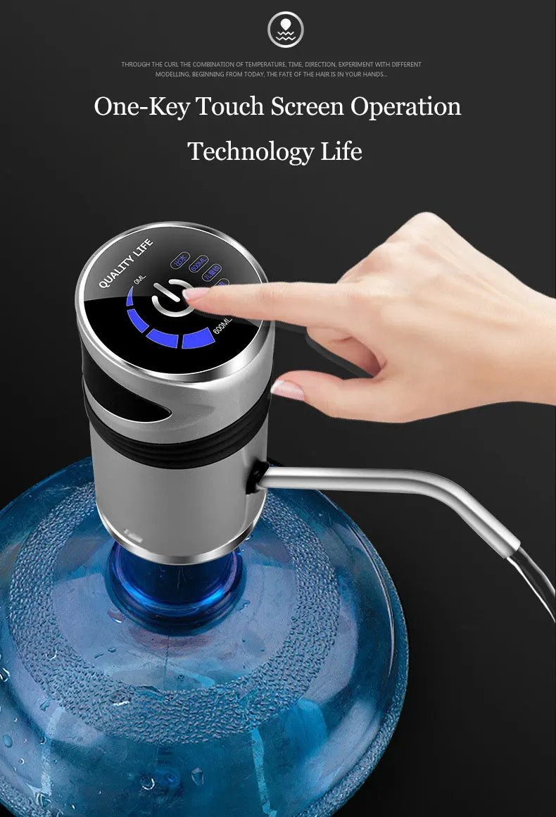 Desktop зарядка через usb Автоматическая диспенсер для бутилированной воды насос чистого ведро питьевой воды машина противоударную