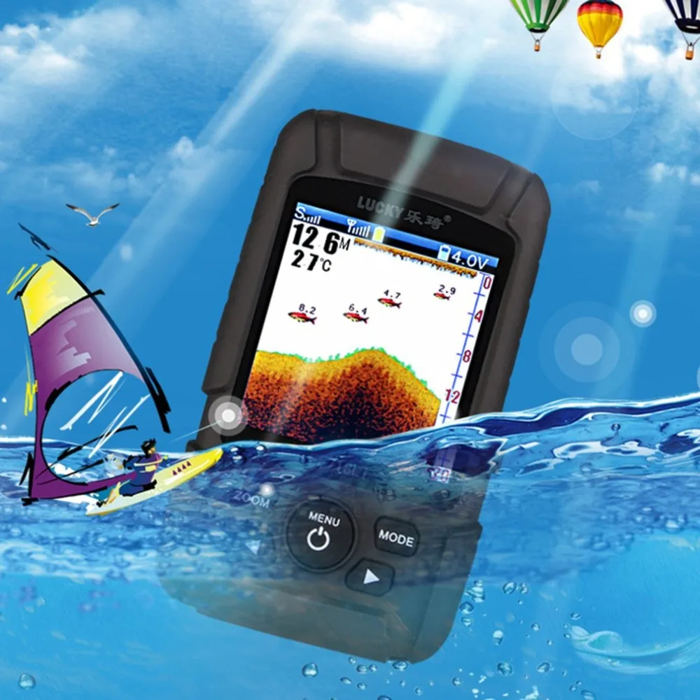 

LUCKY Garmin STRIKER 4 Fishfinder with 4-Pin 77/200kHz TM Transducer 010-01550-00 Intelligent Sonar Detector