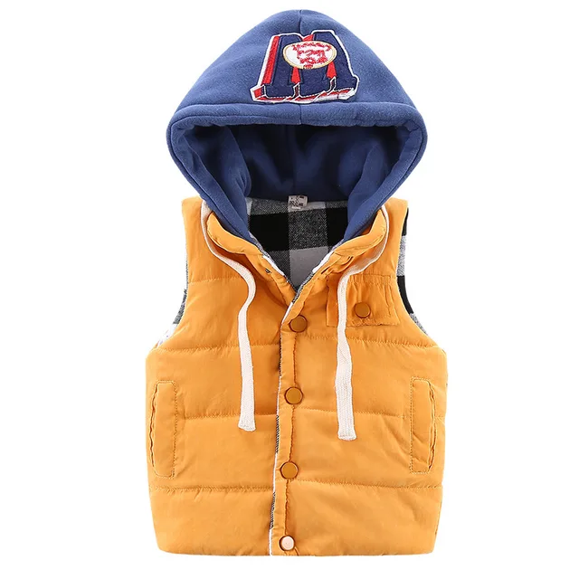Children S Early Spring Vest Boys Outdoor Cotton Warmer 1 5 Children S Early Spring Vest Boys Outdoor Cotton Warmer 1 5 Years Young Kids Hooded Jacket