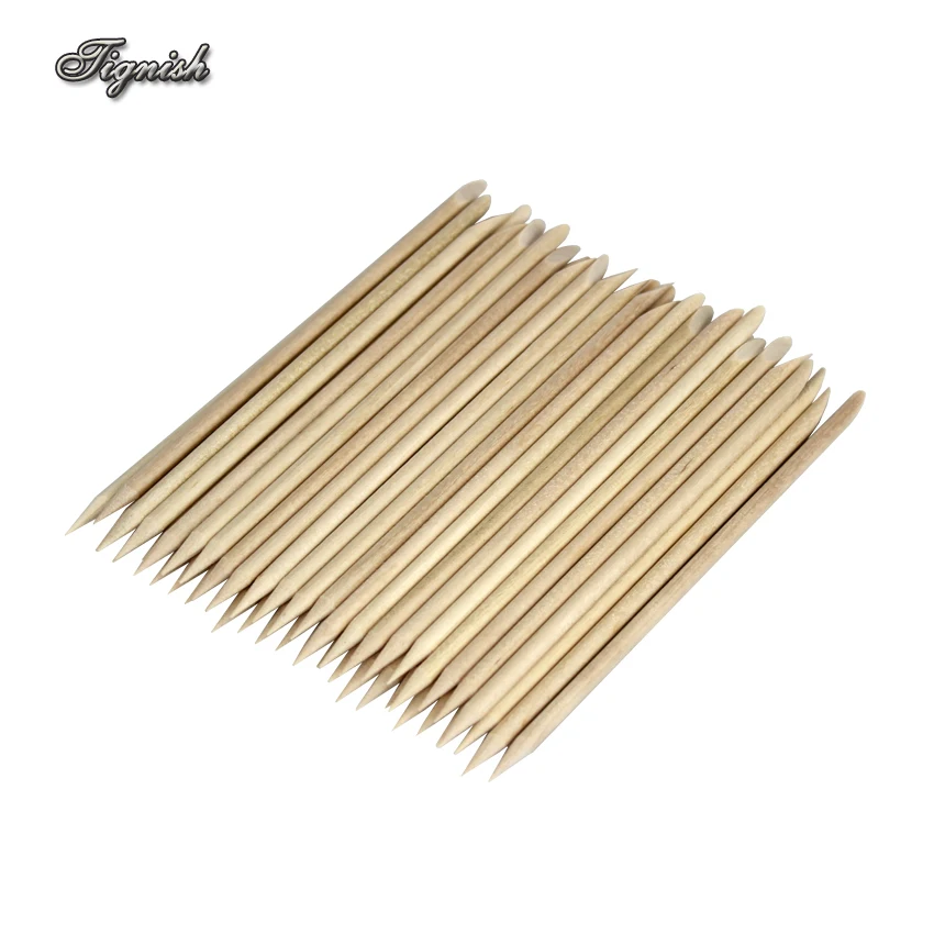 

Tignish 50Pcs/Lot Nail Art Design Orange Wood Stick Sticks Cuticle Pusher Remover Manicure Pedicure Care Nail Dotting Tools