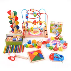 Монтессори учебные пособия Multi Функция Математика управление и чертёжные коробки обучения Дошкольное раннее детства развивающие игрушки