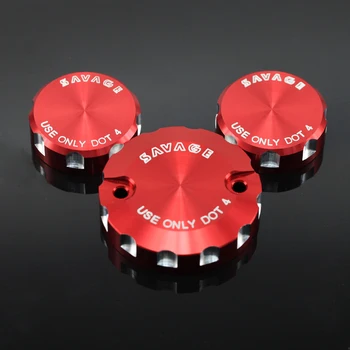 

For Aprilia SMV 1200 Dorsoduro/Caponord 1200 Front Brake Clutch & Rear Brake Fluid Reservoir Cover Cap Motorcycle Accessories