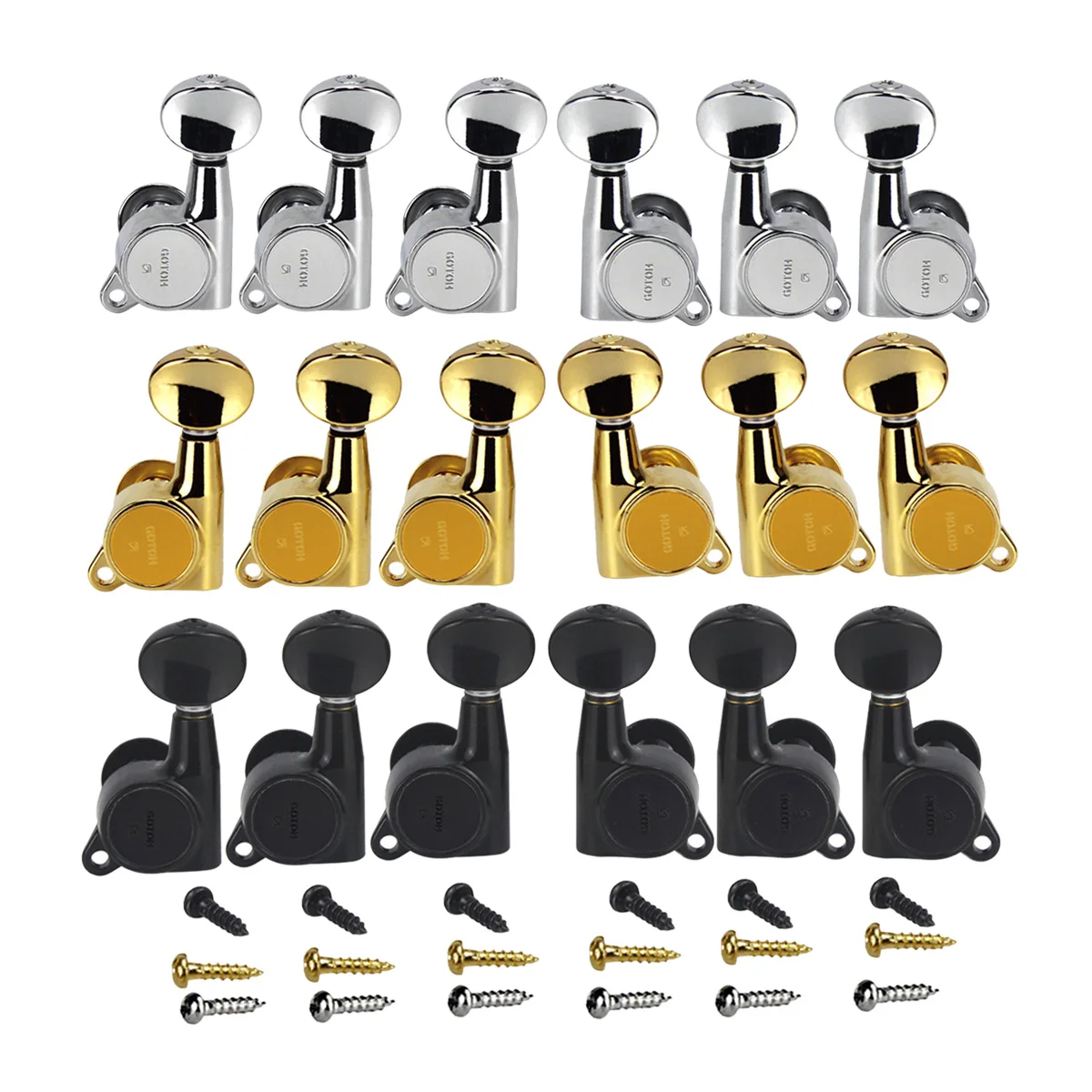 

Original GOTOH SG381-05 Electric Guitar Machine Heads Tuners Tuning Pegs Keys 3L3R Made in Japan