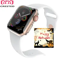 Мягкий силиконовый чехол для Apple Watch series 4 44 мм 40 мм iwatch 3 2 1 42 мм/38 мм Универсальная крышка Ультратонкий Прозрачный каркас