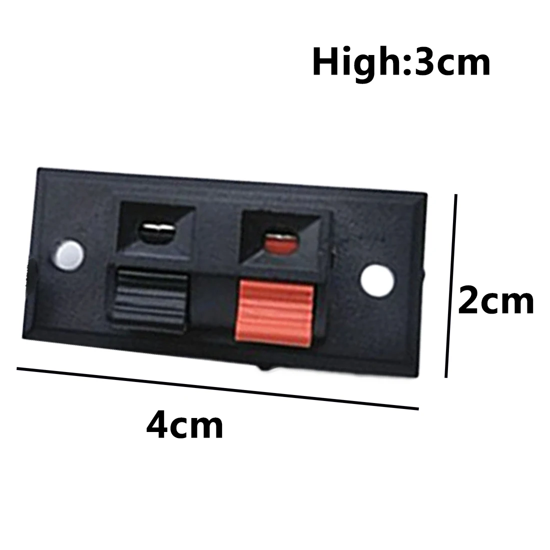 5Pcs 2Position Push-in Jack Spring Load Audio Speaker Terminals Panel Connector