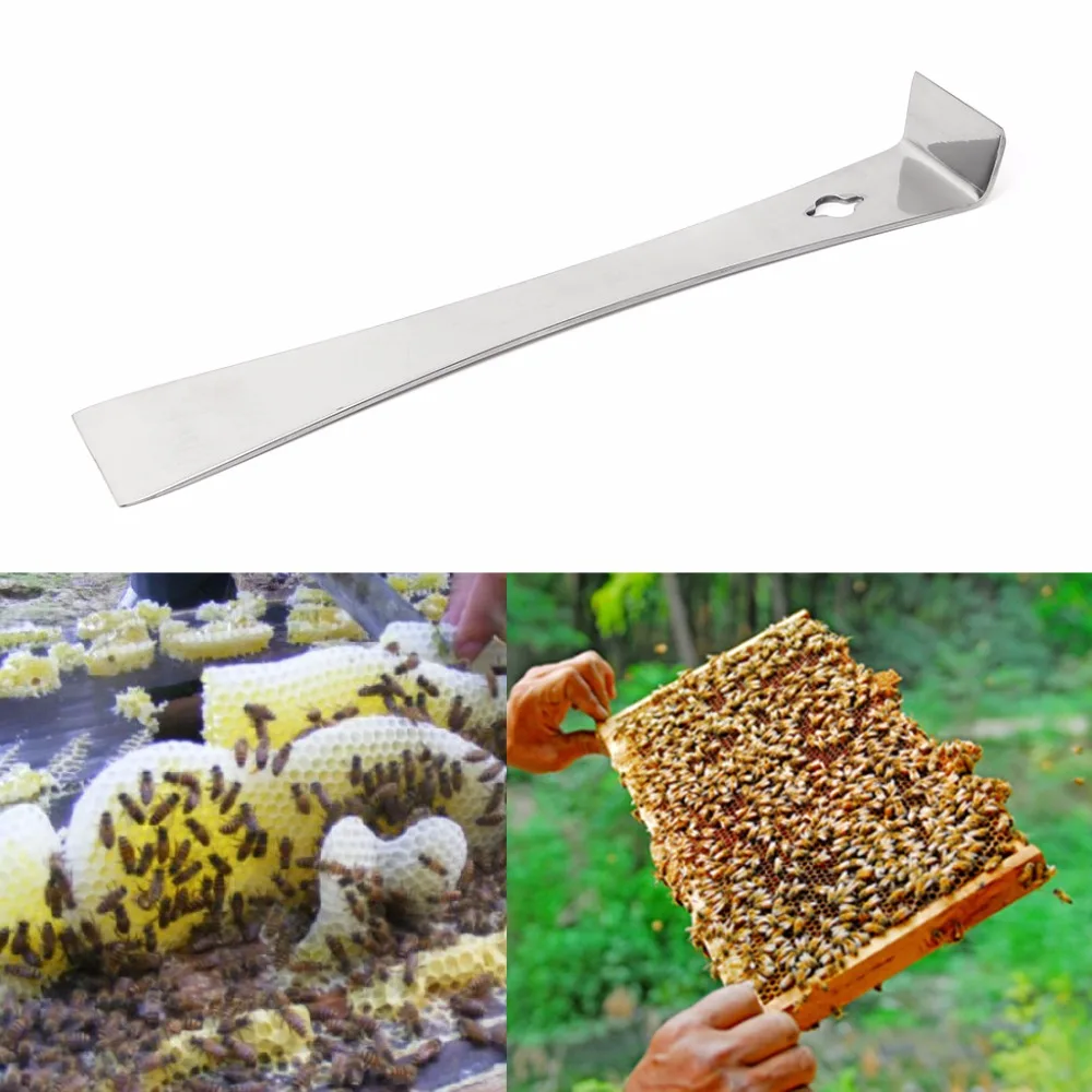 

1Pc Stainless Steel Beekeepers Beekeeping Extracting Scraper Curved Tail Bee Hive Hook Scraper Tool Equipment For Beekeeper C42