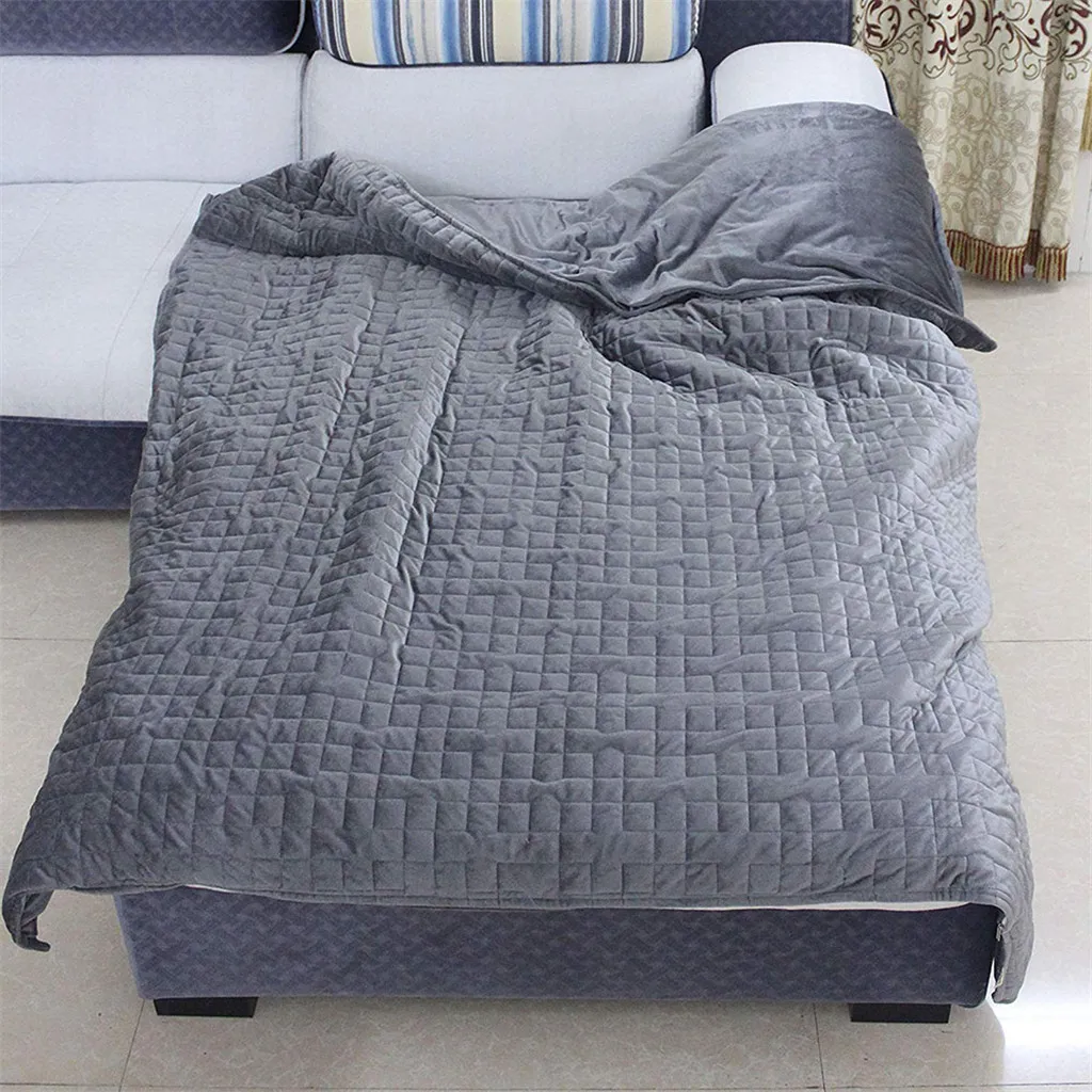 

92x122cm 100% Cotton Weighted Blanket Quilt Cover for Adult Decompression Gravity Blankets Sleep Aid Pressure Weighted Quilt