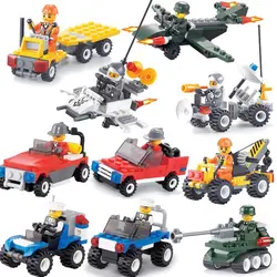 Робот автомобиль инженер солдат грузовик Строительный блок Набор DIY мини-модель строительные блоки игрушки развивающие игрушки для детей