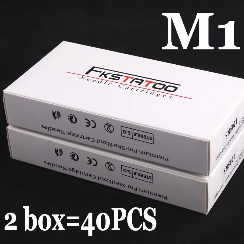 

Tattoo Needles FKSTATOO Cartridge Needles with Rubber Band Curved (Round) Magnum #10 0.30mm for system Tattoo Machines and grips