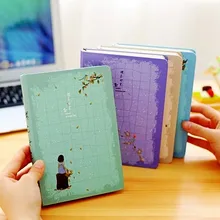 Творческий Вишневый цвет время пустой цвет Страницы Дневник иллюстрация Тетрадь А5 filofax альбом граффити блокнот для рисования подарки