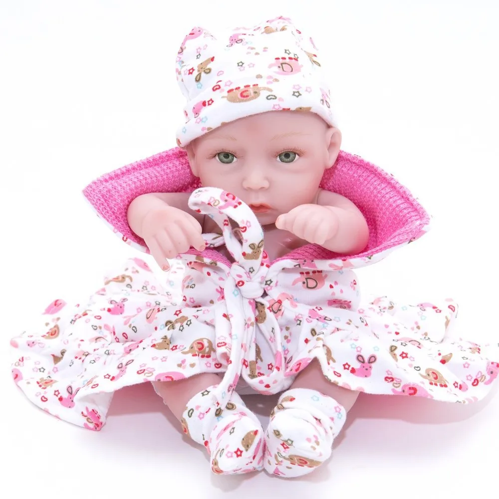 

10 Inch 28cm Full Silicone Vinyl Reborn Baby Doll Action Figure Toys Kid's Toys Limited Collection Doll