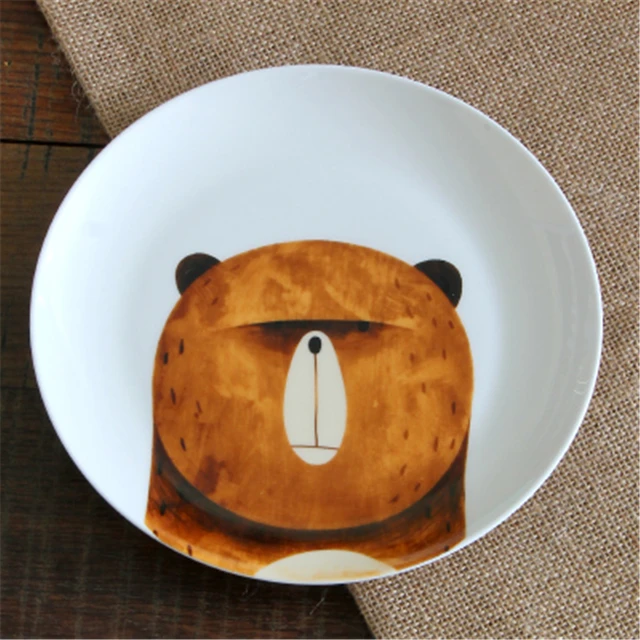 cute cartoon dishes steak